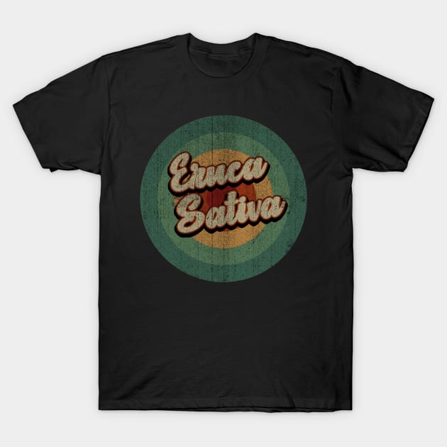 Circle Retro Vintage Eruca Sativa T-Shirt by Jokowow